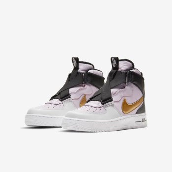 Nike Air Force 1 Highness - Nagyobb Gyerek Utcai Cipő - Fekete/Metal Arany